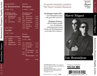 Luc Beauséjour, Hervé Niquet - Musique française à deux clavecins: Boismortier, Leclair, Dieupart, Duphly (1999)