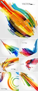 Abstract Color Backgrounds Vector