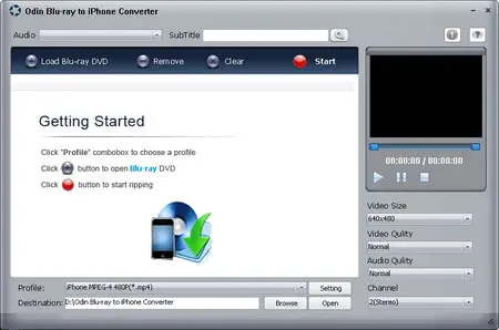 Odin Blu-ray to iPhone Converter 8.7.3