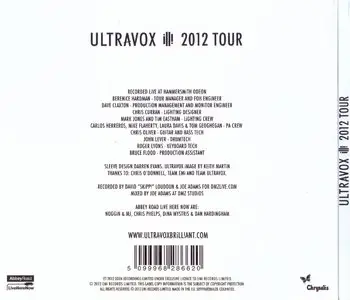 Ultravox ‎– 2012 Tour. Live At Hammersmith Odeon [2CD] (2012) {Chrysalis}