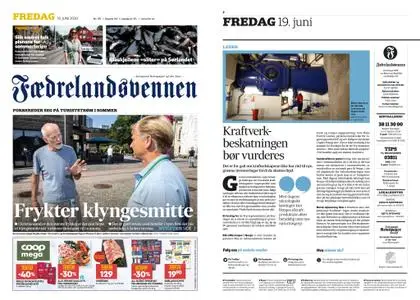 Fædrelandsvennen – 19. juni 2020