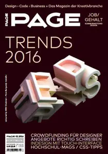 Page Das Magazin der Kreativbranche Februar No 02 2016