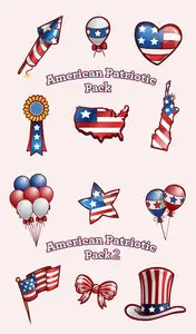 Elements PSD - American Patriotic