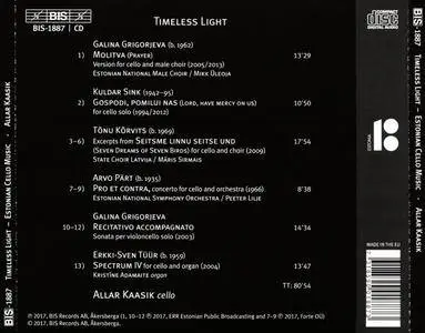 Allar Kaasik - Timeless Light: Estonian Cello Works (2017)