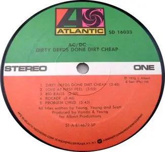 AC/DC: Dirty Deeds Done Dirt Cheap - Original Atlantic US Release - 24/96 rip to redbook
