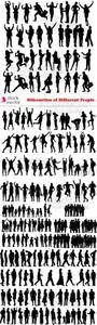 Vectors - Silhouettes of Different People