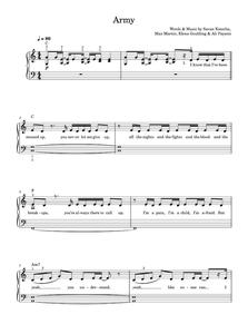 Army - Ellie Goulding (Piano-Vocal-Guitar (Piano Accompaniment))
