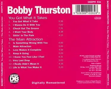 Bobby Thurston - You Got What It Takes (1980) & The Main Attraction (1981) [1997, Remastered Reissue]