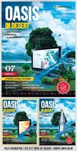 GraphicRiver "Oasis In Desert" Advertising Flyer