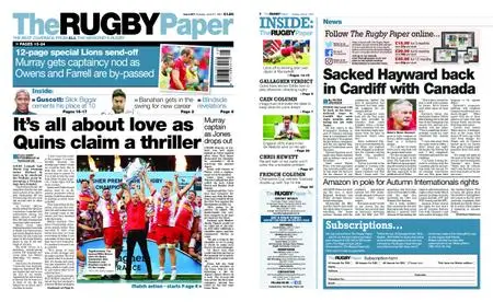 The Rugby Paper – June 27, 2021