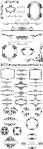 Vectors - Vintage Ornamental Frames 14