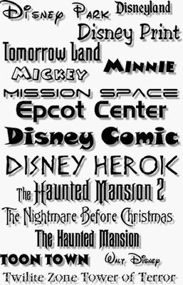 Disney Print Fonts / AvaxHome