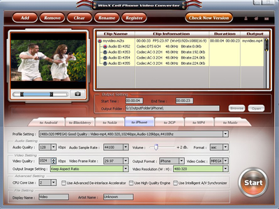 WinX Cell Phone Video Converter 4.0