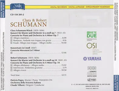 Clara & Robert Schumann - Piano Concertos (2012, Novalis # 150 201-2)