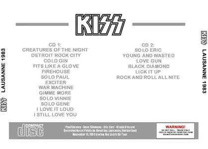 Kiss - Lausanne 1983 (2CD) ()