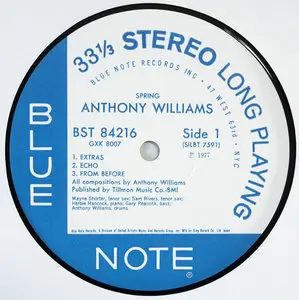 Anthony Williams - Spring (King Records Japan) Vinyl rip in 24 Bit/96 Khz + CD-format 
