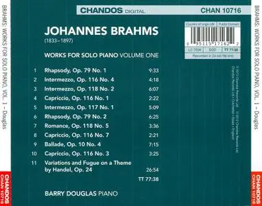 Barry Douglas - Johannes Brahms: Works for Solo Piano, Volume 1 (2012)