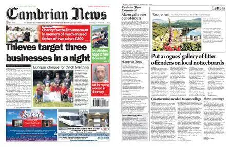 Cambrian News Arfon & Dwyfor – 15 June 2018