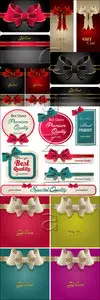 Vector - Gift cards with ribbons