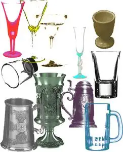 Goblets and mugs brushes for Photoshop