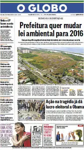 Jornal O Globo - 02 de novembro de 2012 - Sexta