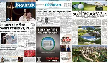Philippine Daily Inquirer – April 21, 2014