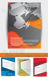Modern brochure design vector set 22