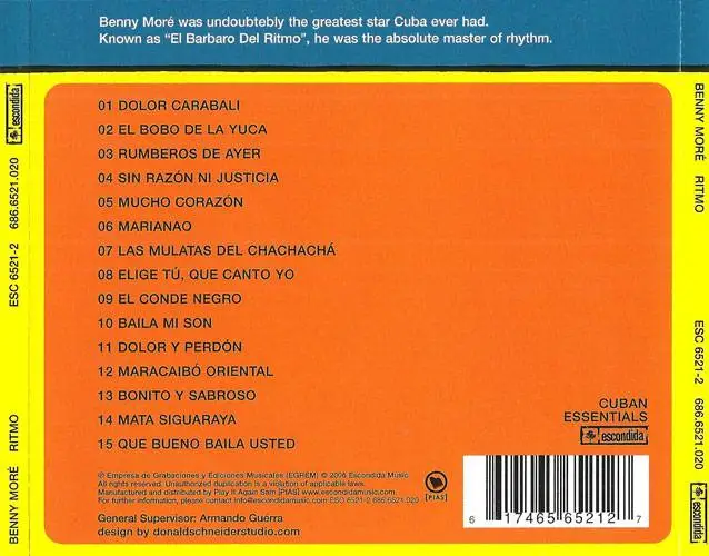 Benny Moré - Ritmo (2006) {Escondida}