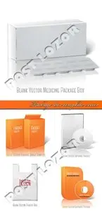 Package box template vector