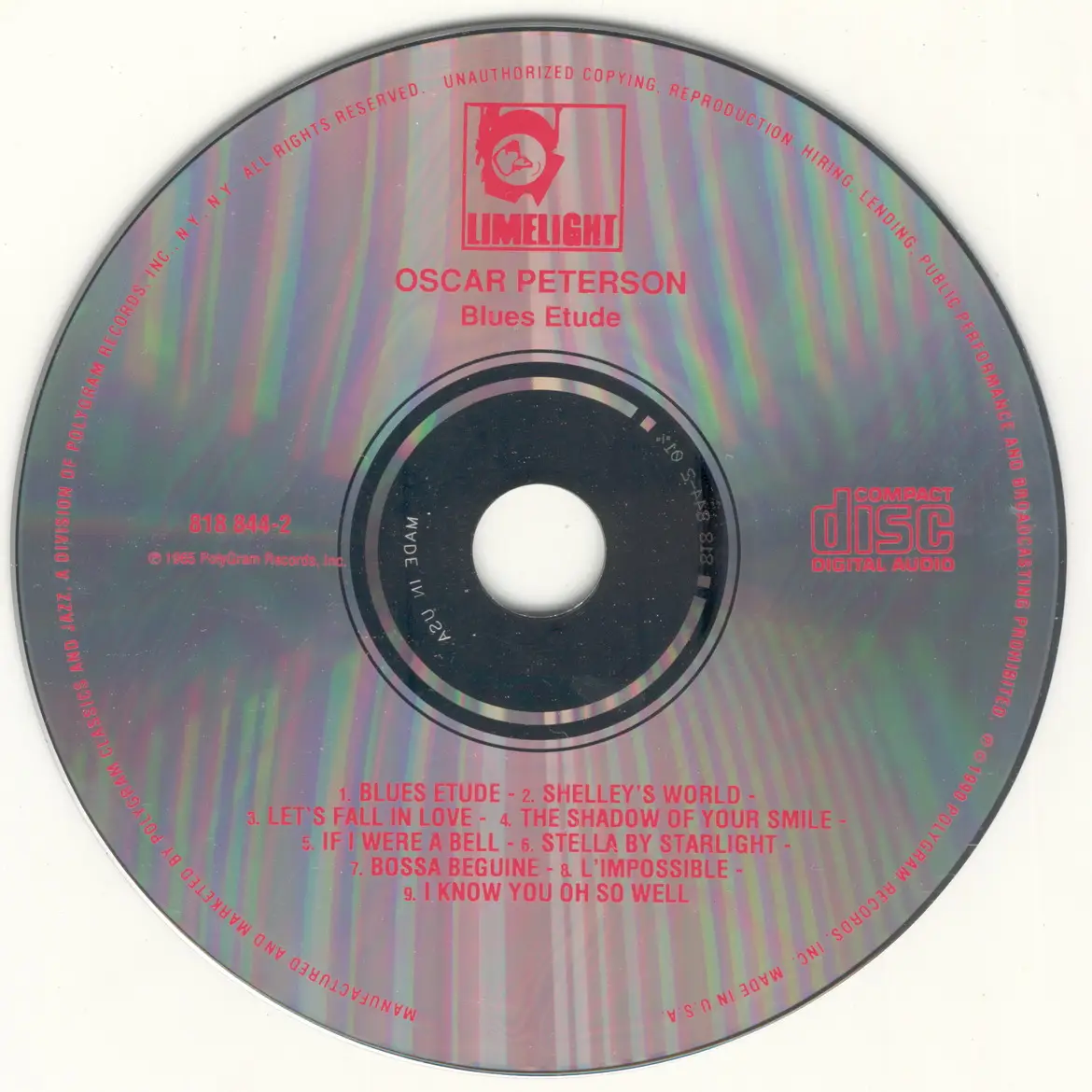 Oscar Peterson - Blues Etude (1965)