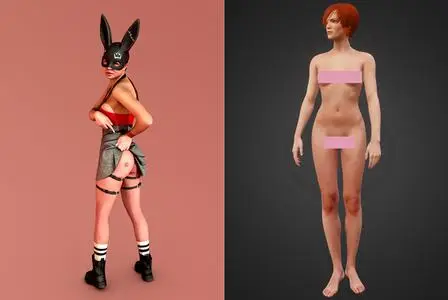 Bunny Robber and Other Naked Redhead