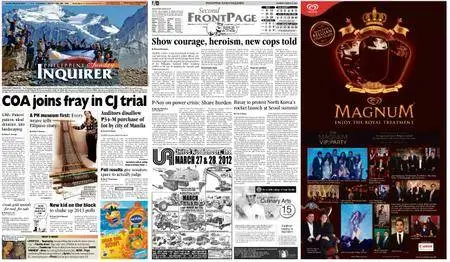 Philippine Daily Inquirer – March 25, 2012