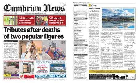 Cambrian News Arfon & Dwyfor – 09 April 2021