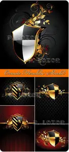 Ornate Heraldic Shield - Stock Vectors 