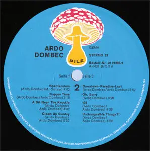 Ardo Dombec - Ardo Dombec (Pilz, BASF 20 21095-2) (GER 1971) (Vinyl 24-96 & 16-44.1)