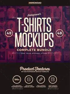 GraphicRiver - T-shirt Mockups Bundle