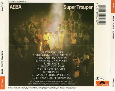 ABBA - Super Trouper (1980) [1983, W.-Germany 1st Press] {Red Face Polydor}