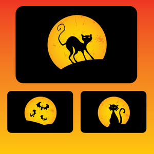 halloween cards vector