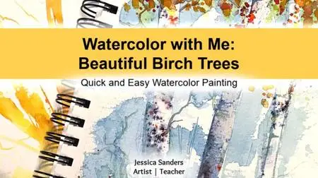 Watercolor with Me: Beautiful Birch Trees