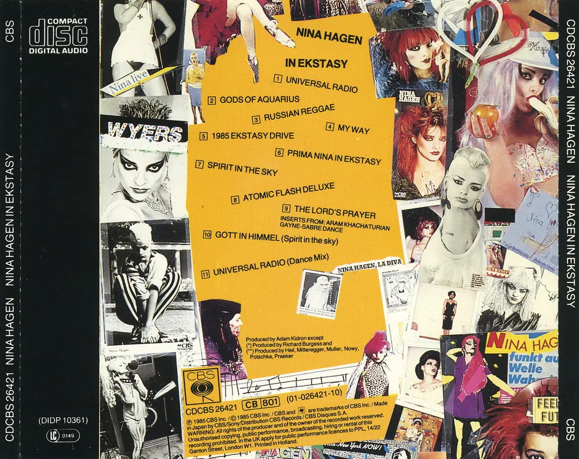 Nina Hagen - In Ekstasy (English Version) (1985) {Japan Edition}