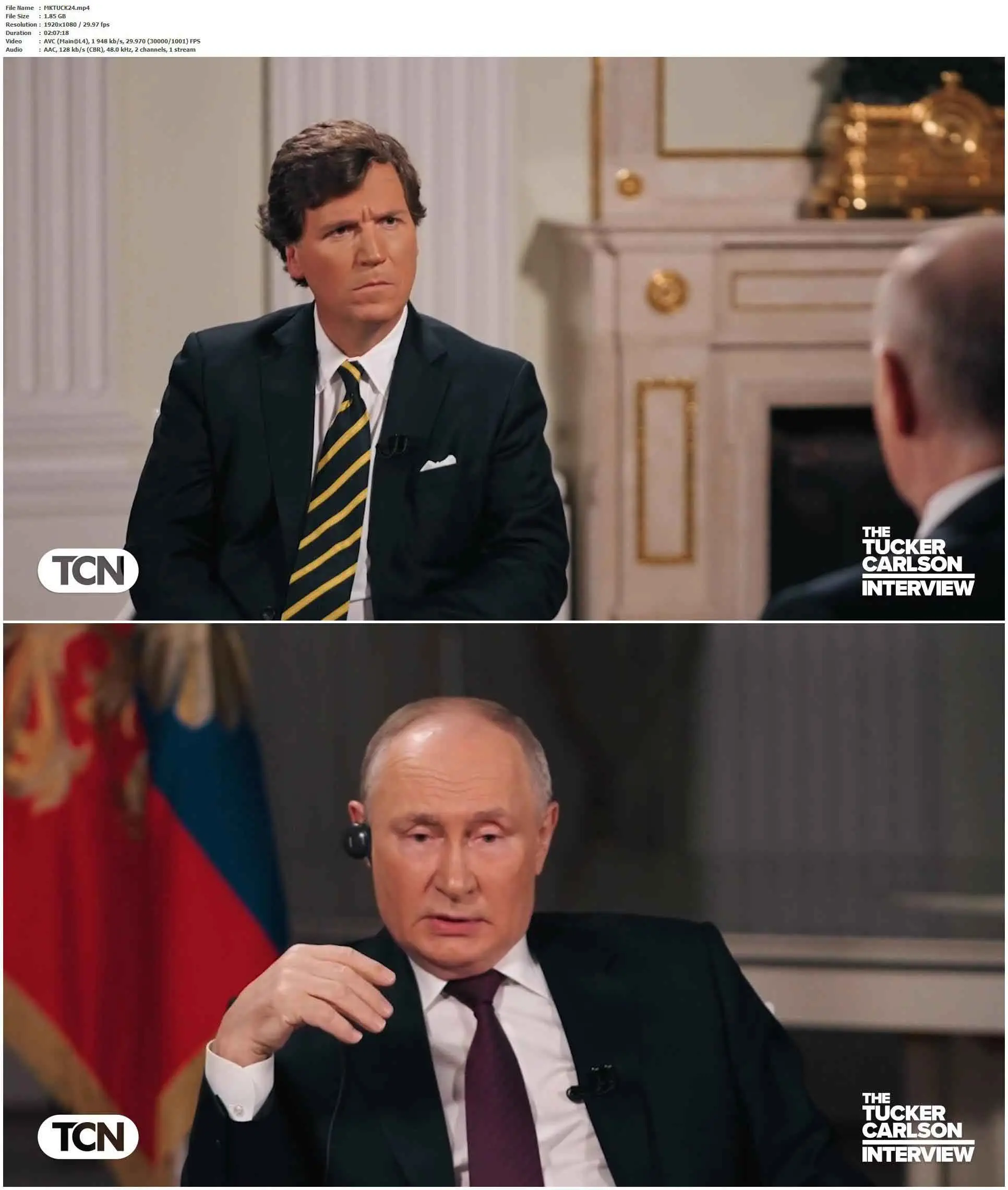 Tucker Carlson Vladimir Putin Interview (2024) / AvaxHome