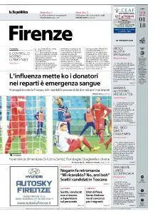la Repubblica Firenze - 22 Gennaio 2018
