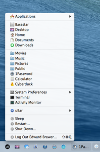 uBar 2.4.0 Mac OS X
