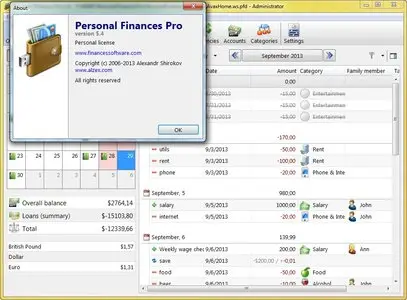 Personal Finances Pro 5.4 + Portable