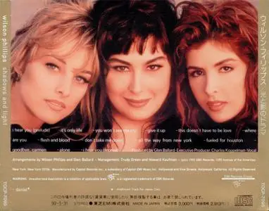 Wilson Phillips - Shadows And Light (1992) {Japan 1st Press}