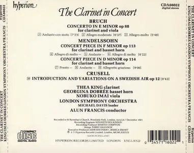 Thea King, Alun Francis, London Symphony Orchestra - The Clarinet in Concert: Bruch, Mendelssohn, Crusell (1987)