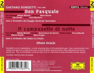 Ettore Gracis, Orchestra del Maggio Musicale Fiorentino - Gaetano Donizetti: Don Pasquale; Il campanello di note (2005)