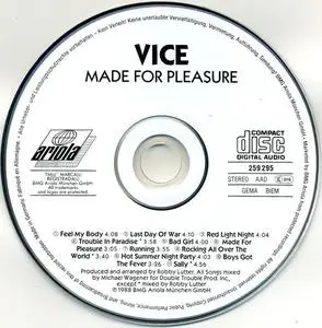 Vice - Made For Pleasure (1988) {Ariola/BMG West Germany}