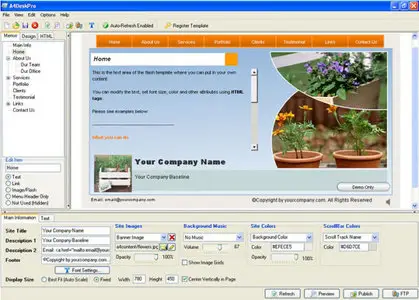 A4DeskPro Flash Website Builder 5.01