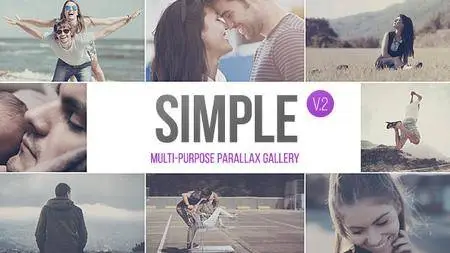 SIMPLE v.2 - Parallax Photo Gallery - 2.5k - Project for After Effects (VideoHive)